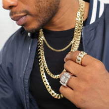 Cargar imagen en el visor de la galería, BJ242 Men&#39;s Gold Ring
