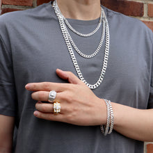 Load image into Gallery viewer, BJ201 Men&#39;s Rhodium Ring
