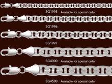 Cargar imagen en el visor de la galería, SG4500 9MM Concave Textured Mariner Chain
