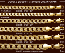 Load image into Gallery viewer, BB116 7MM Double Sided Cuban Chain

