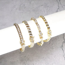 Load image into Gallery viewer, IS020 Gold Tennis Bracelet
