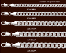 Load image into Gallery viewer, SDG1996A 6MM Hammer Textured Cuban Chain
