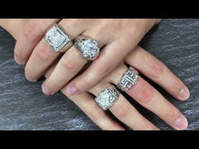 Load and play video in Gallery viewer, BJ207 Men&#39;s Rhodium Ring
