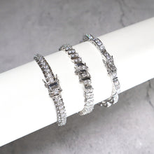 Load image into Gallery viewer, IS021S Rhodium Tennis Bracelet
