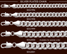 Cargar imagen en el visor de la galería, SDG2000 9MM Concave Textured Cuban Chain

