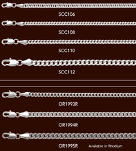 Cargar imagen en el visor de la galería, SCC106 3MM Classic Curb Chain
