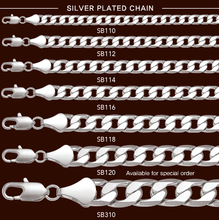 Cargar imagen en el visor de la galería, SB116 7MM Diamond Cut Cuban Chain
