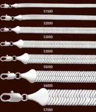 Load image into Gallery viewer, S6000 11MM Silver Herringbone Chain
